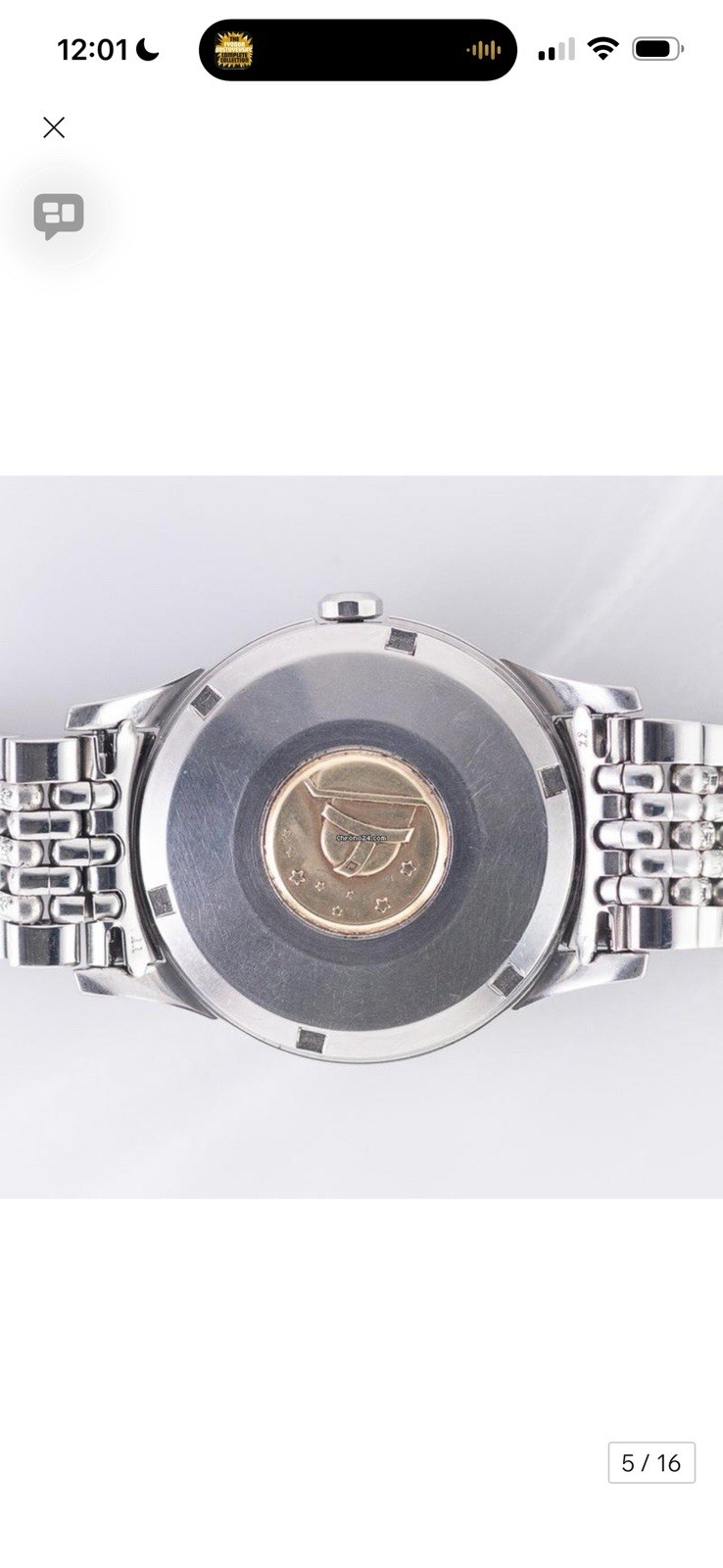 Omega Constellation RARE “Railroad Minute Track” Dial, 1959 Reference 14393
