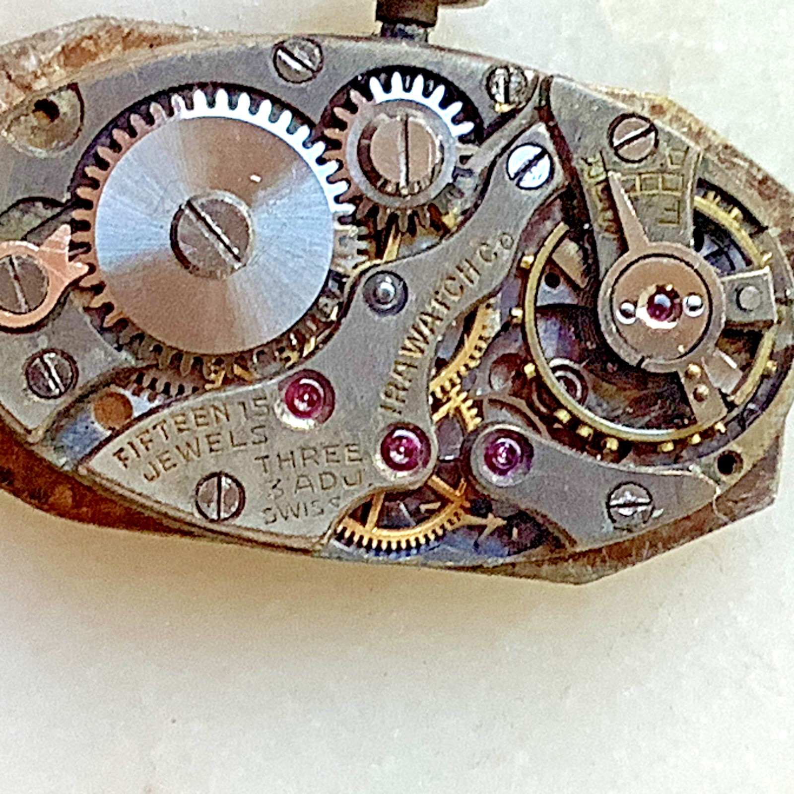 Vintage Ladies Swiss IRA Watch Co Wristwatch Movement Fifteen Jewels Three 3 Adj