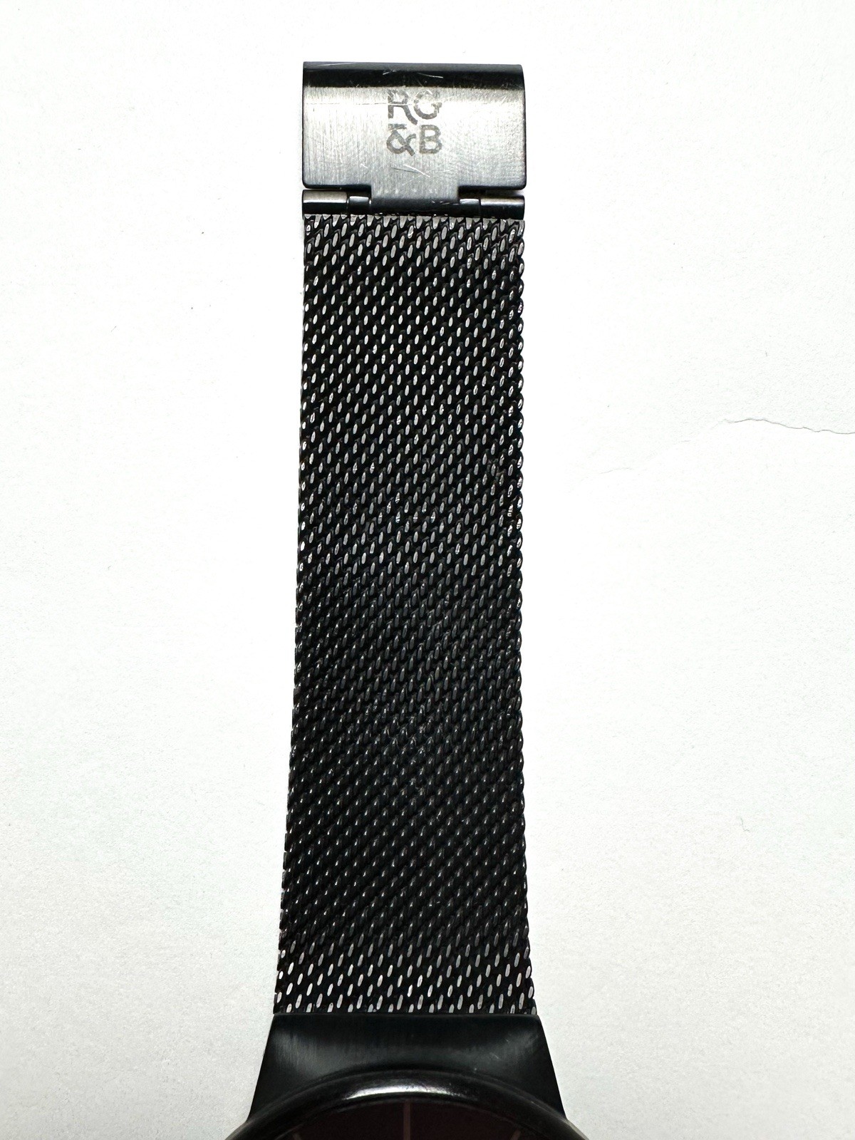 RG&B Black Metal Mesh Watch