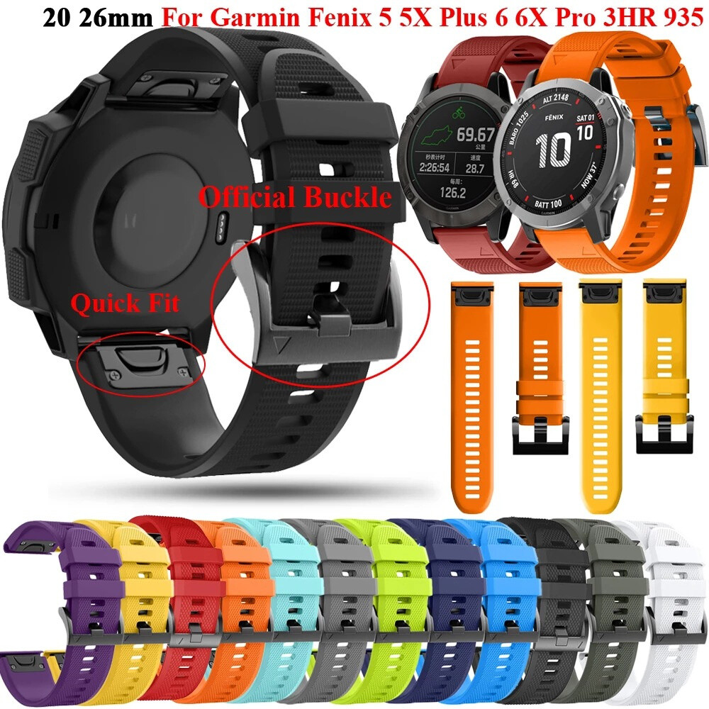Easy Fit Silicone Strap For Garmin Fenix 7 7X Solar 6 6X Pro 5 5X 3 Watch Band