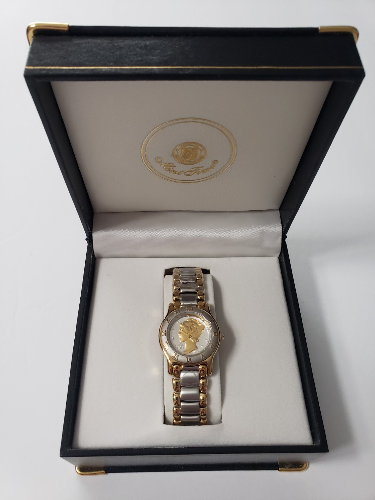 Vintage Mercury Dime Coin Watch | Genuine 1945 Silver Dime | Mint Time Swiss