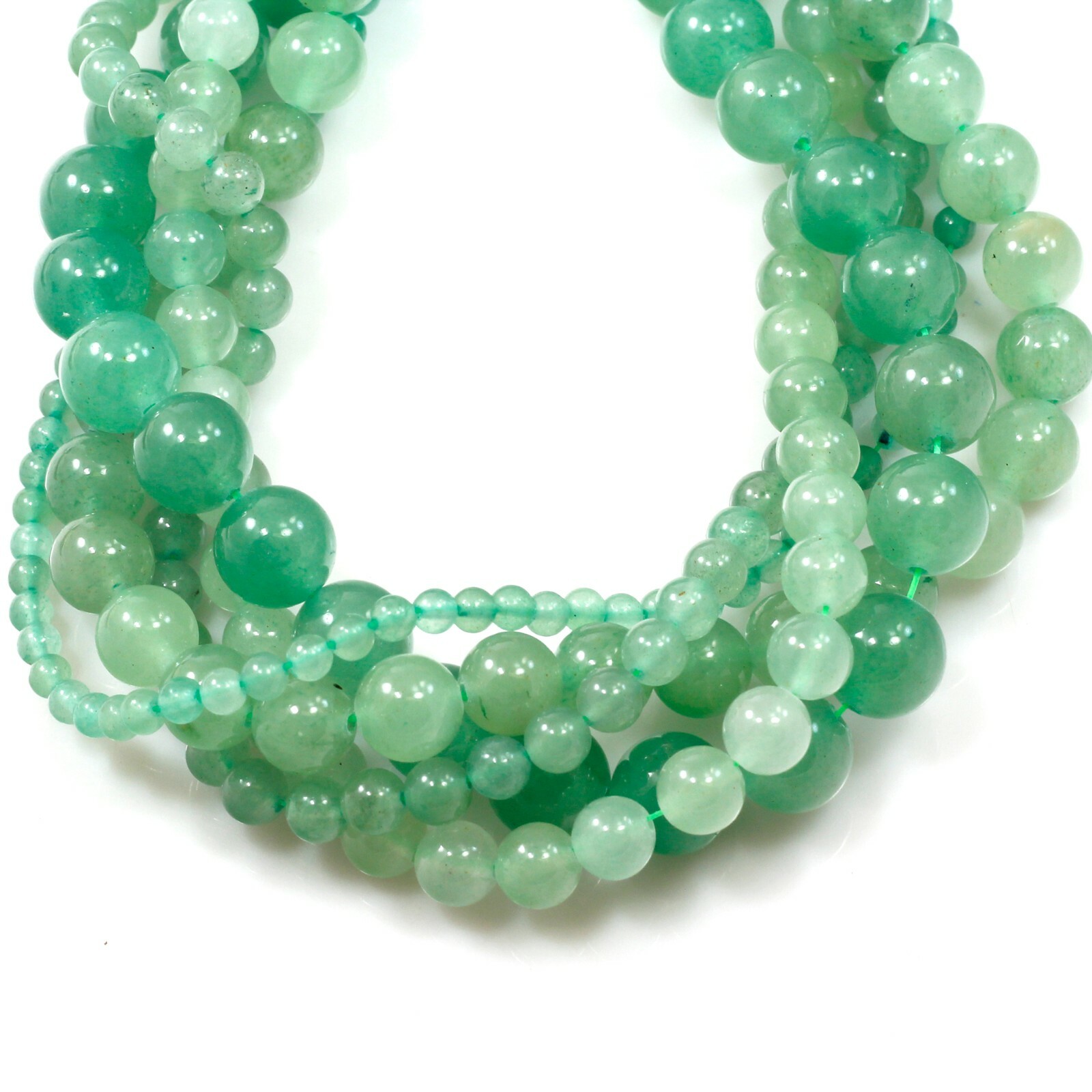 Natural Gemstone Green Aventurine Jade Round Bead 15″ 4mm 6mm 8mm 10mm 12mm 18mm