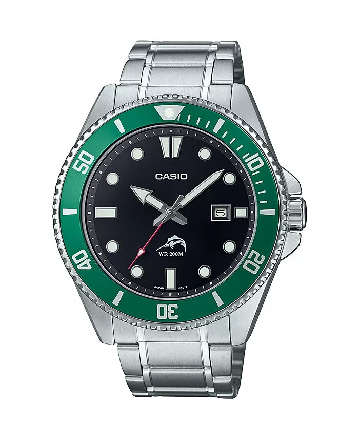 CASIO MDV106DD-1A3V Mens DURO 200M ALL METAL w Date Analog Sport Dive Watch $100