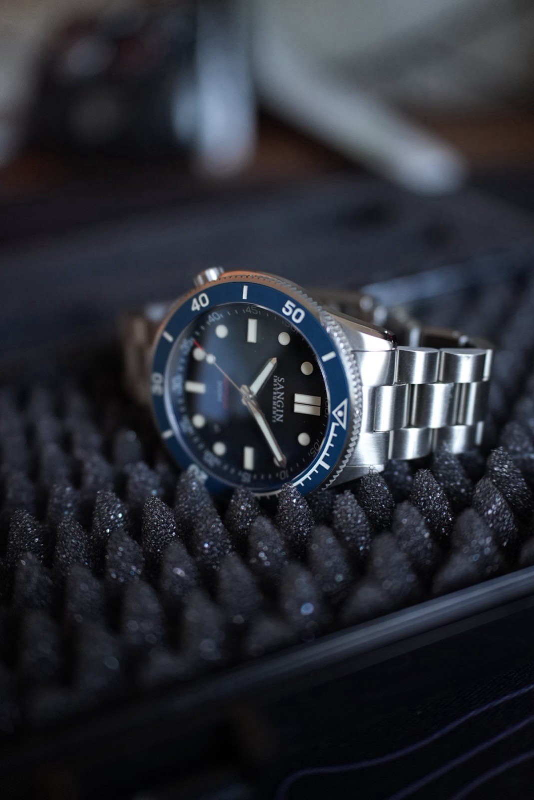 Sangin Instruments Neptune V3 LEO Special Limited Edition Blue Automatic Watch