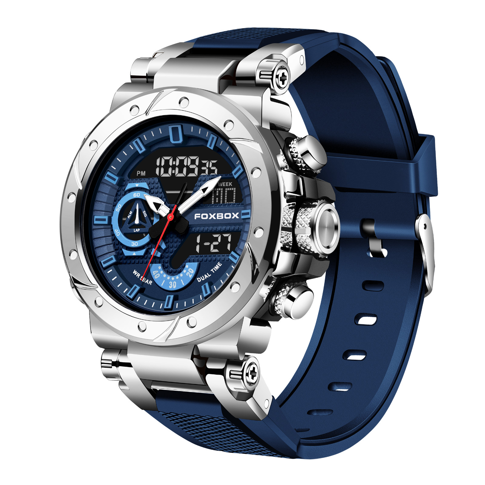 LIGE Men Watch Big Dial Quartz Date Luminous Waterproof Multifunction Wristwatch