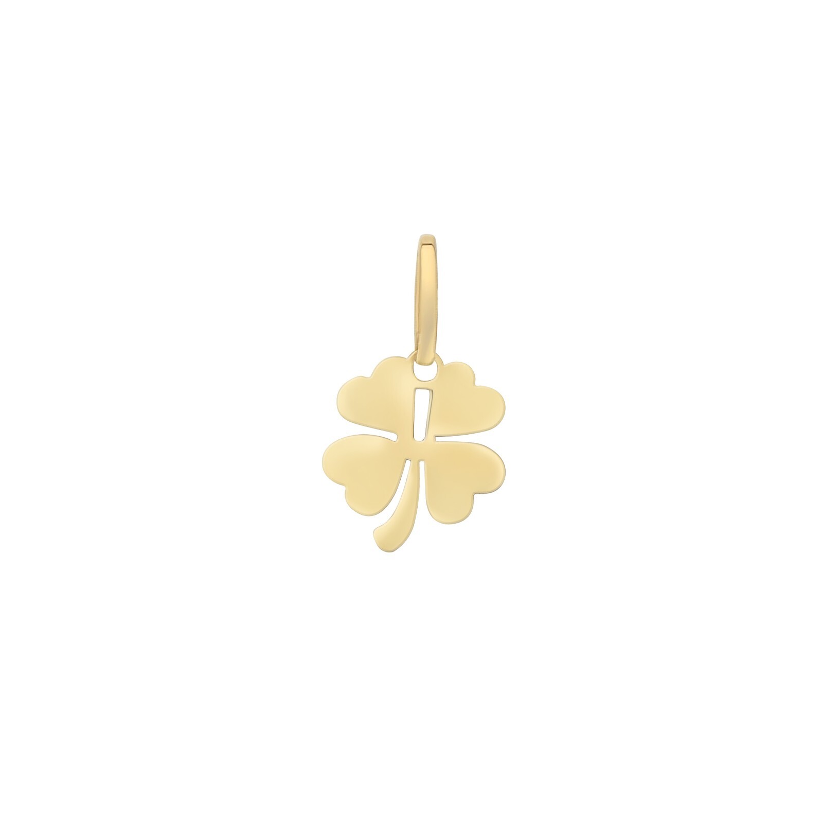 14k solid gold pendant four leaf clover pendant gift for birthday anniversary