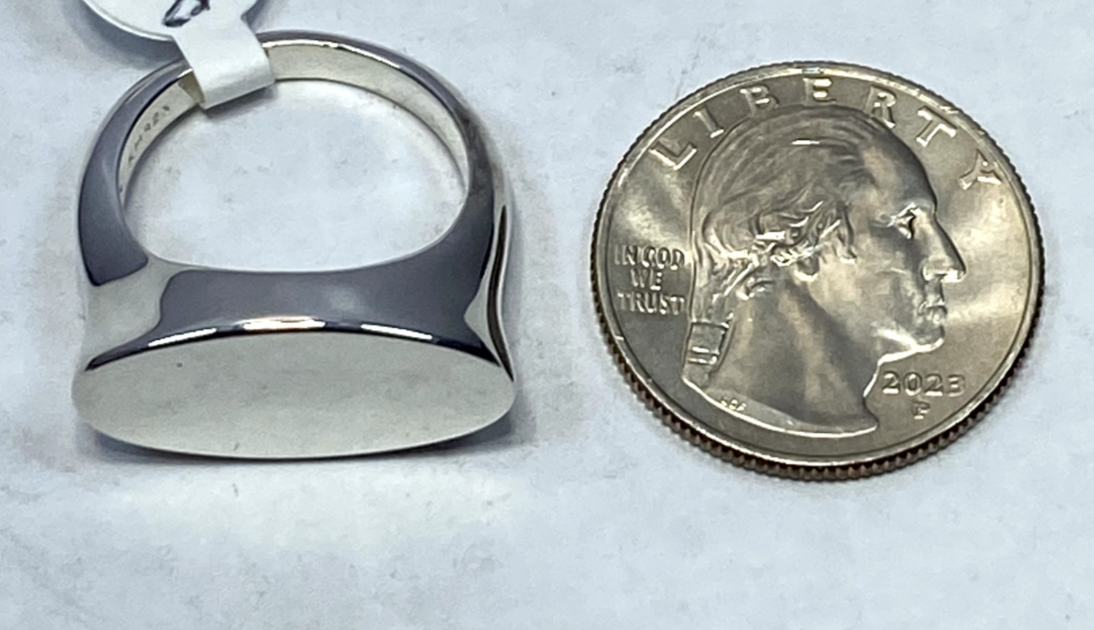Kit Heath Heirloom Curve Signet Ring Sterling Silver Size 8 8.3g NWT