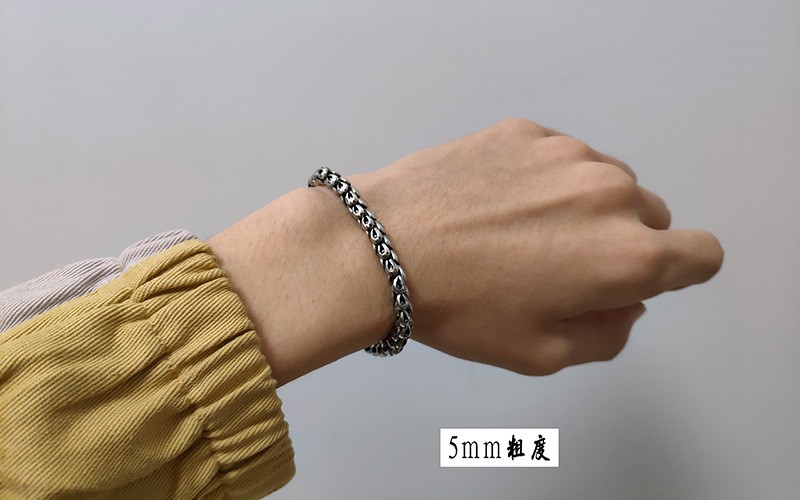 Real 925 Sterling Silver Bracelet Women Men Phoenix Link Dragon Head Bracelet