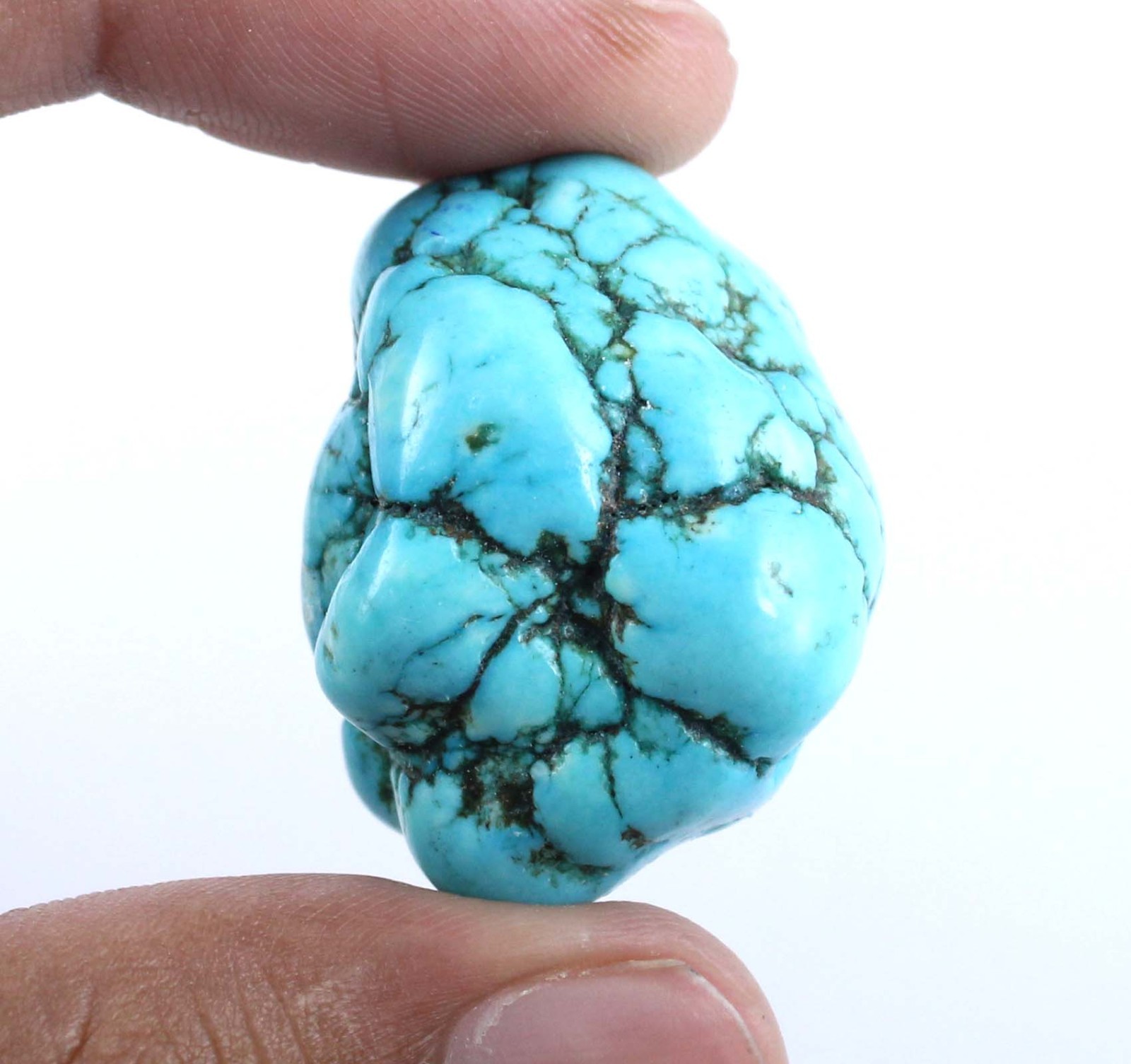 80.85 Ct/34 mm Natural Arizona Blue Turquoise Sleeping Beauty Gemstone Rough