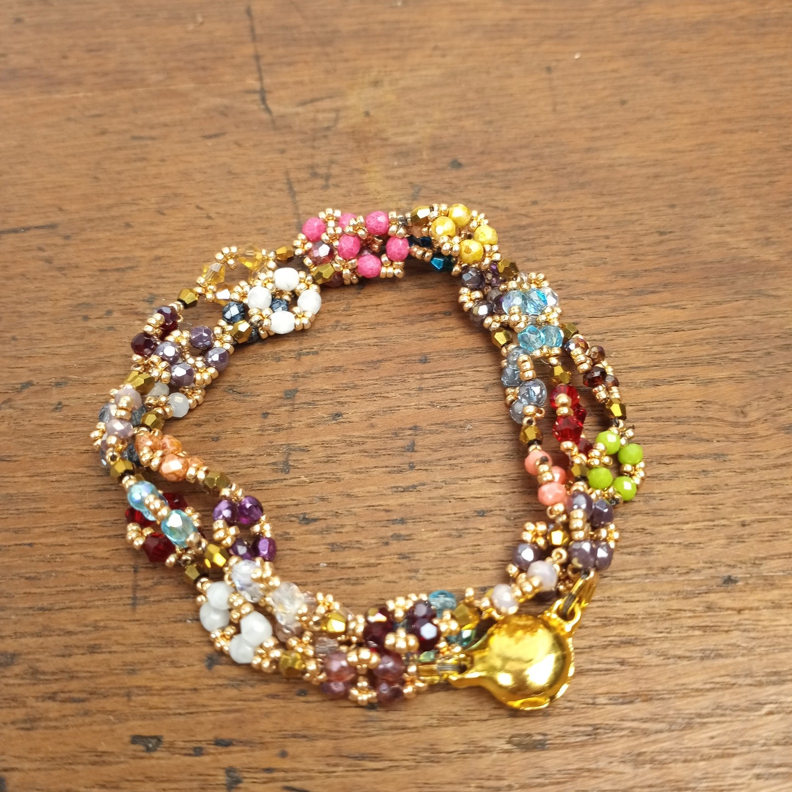 HANDMADE~Triple Wrap Anytime Bracelet or Necklace