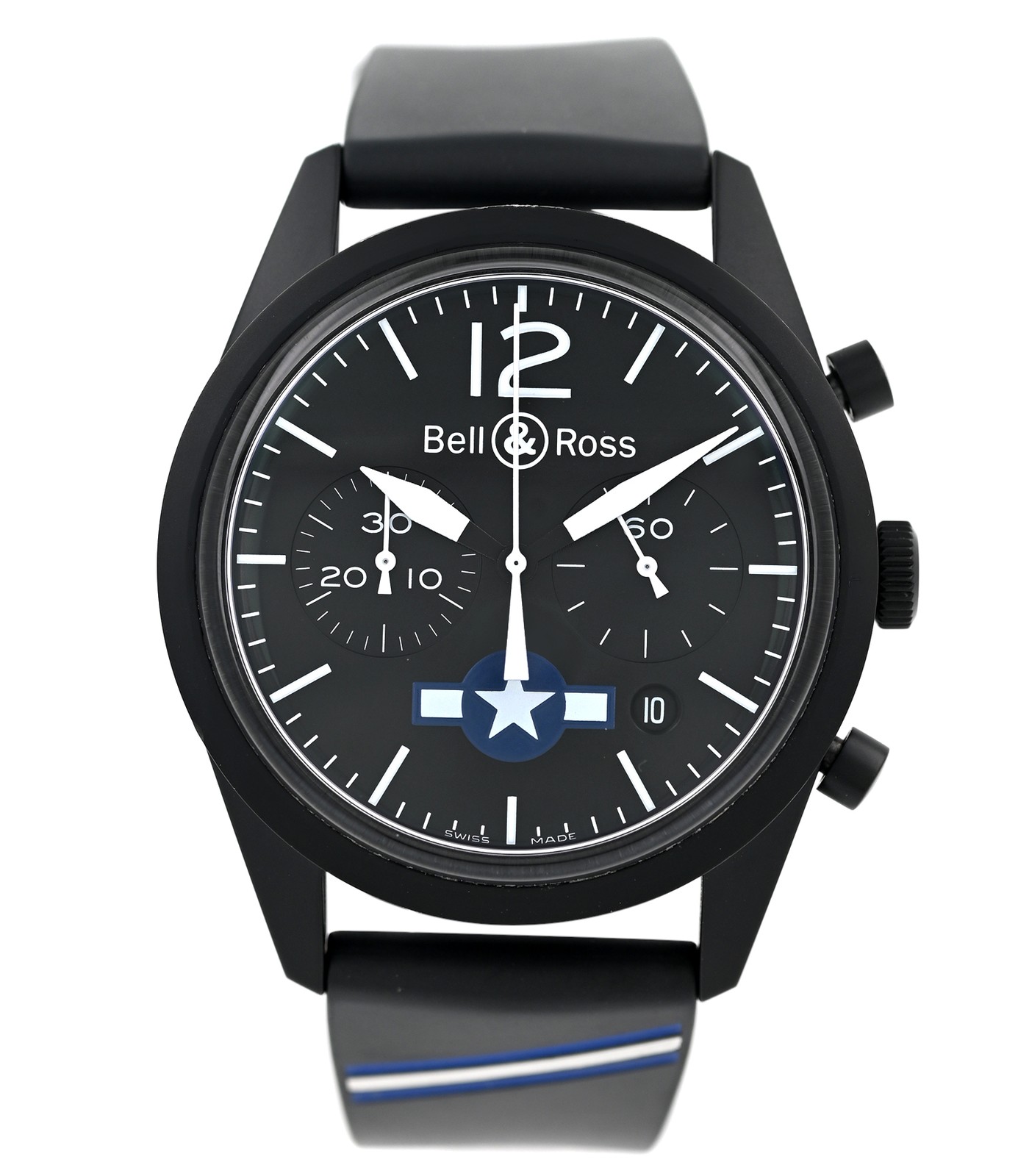 Bell & Ross Vintage Insignia Air Force BR126-94 Chronograph Black PVD 41MM Men’s