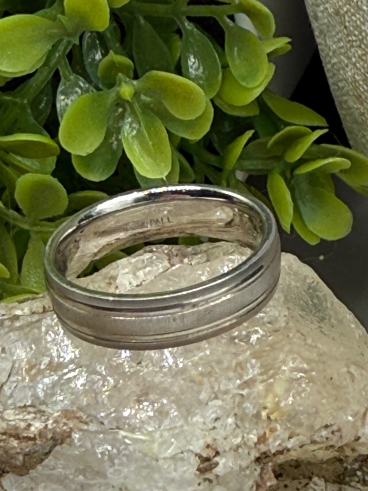 NEW Mens Palladium Wedding Band 6MM Size 10