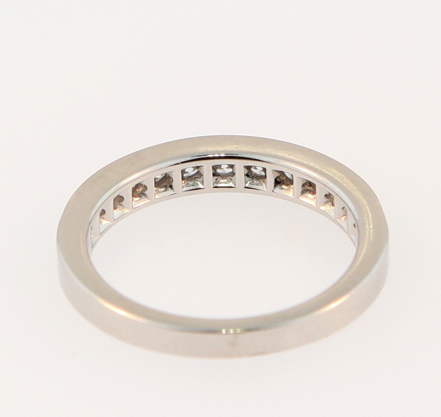 Tiffany & Co. 2.75mm Diamond Wedding Band Ring Sz 4.0