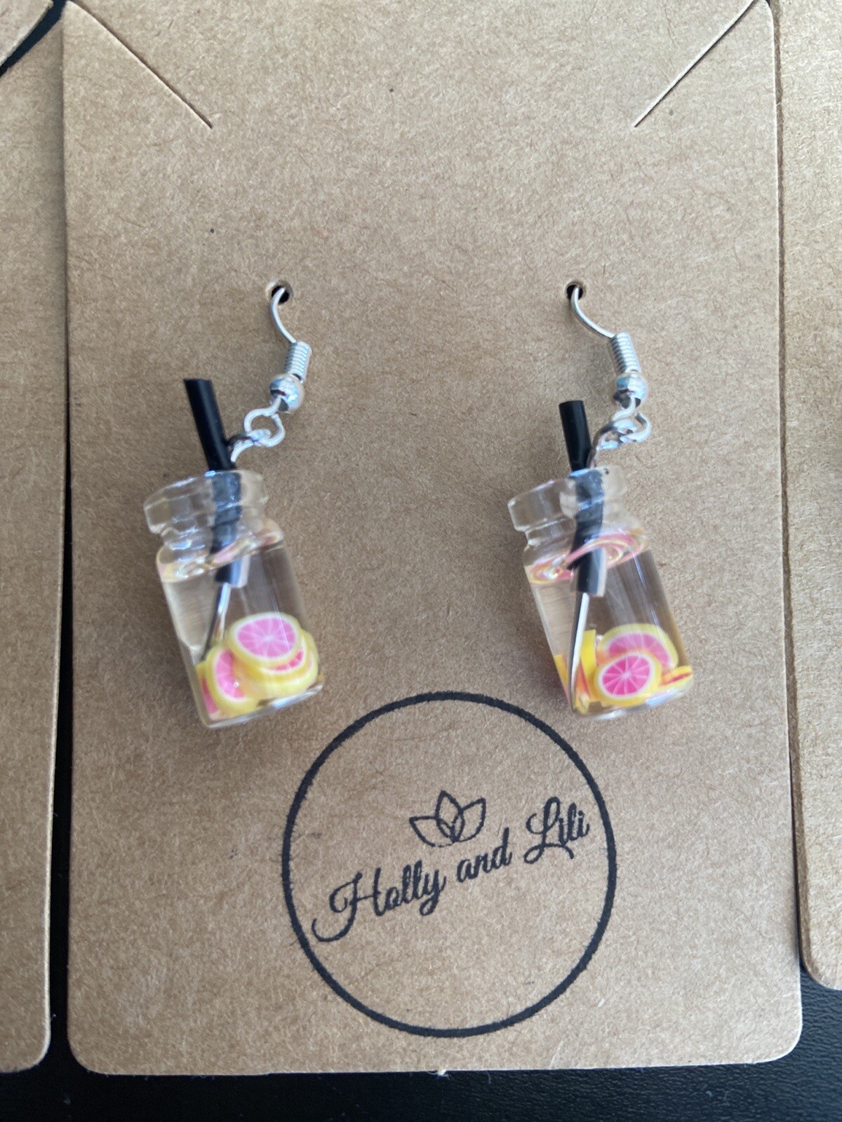 Fruit Water Boba Tea Bubble Tea Charm Novelty Earrings 12 Variations Available