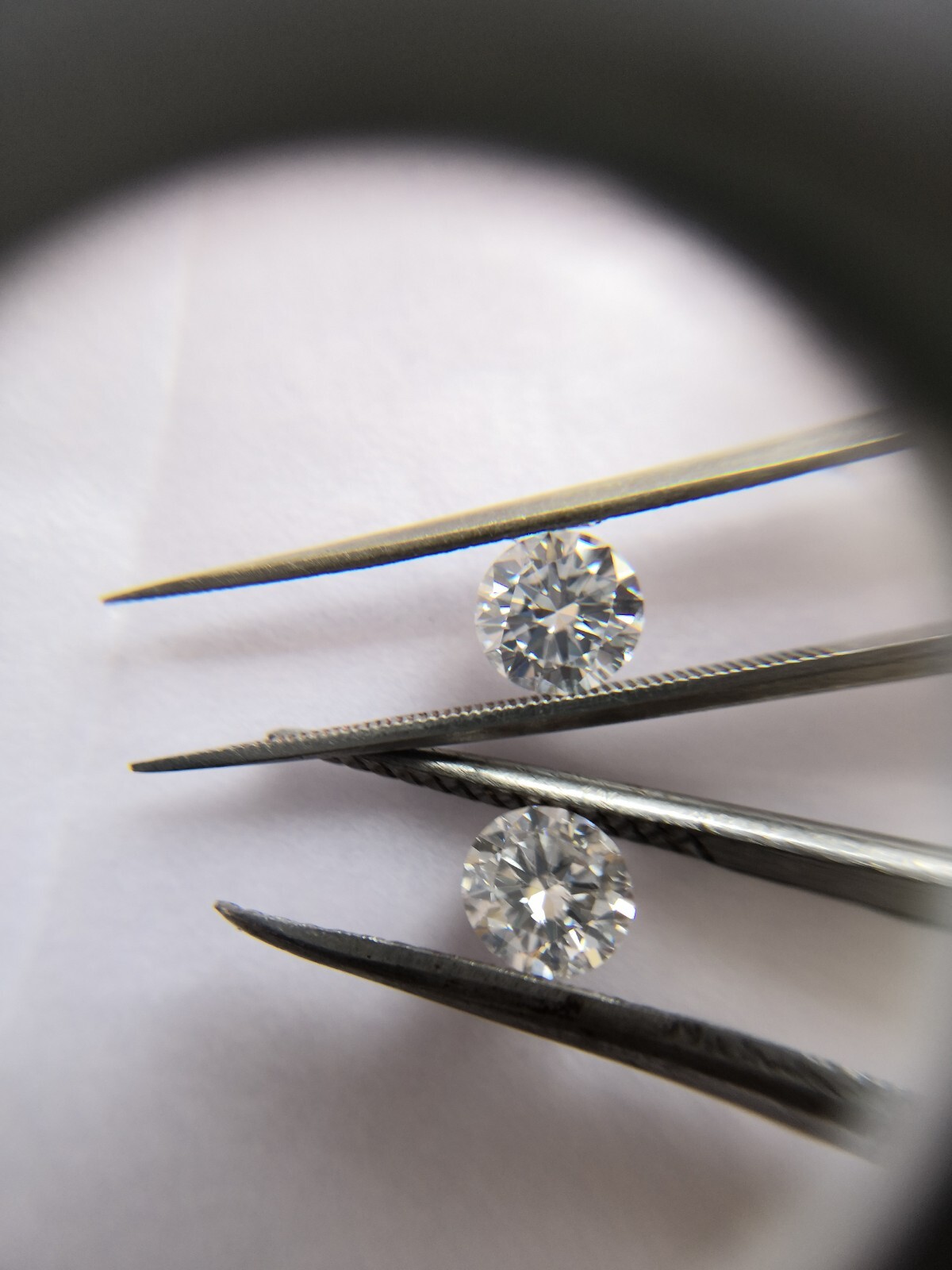 5.30 MM SIZE 2 Pieces White LAB Grown CVD Diamonds , DEF , VVS For Jewelry