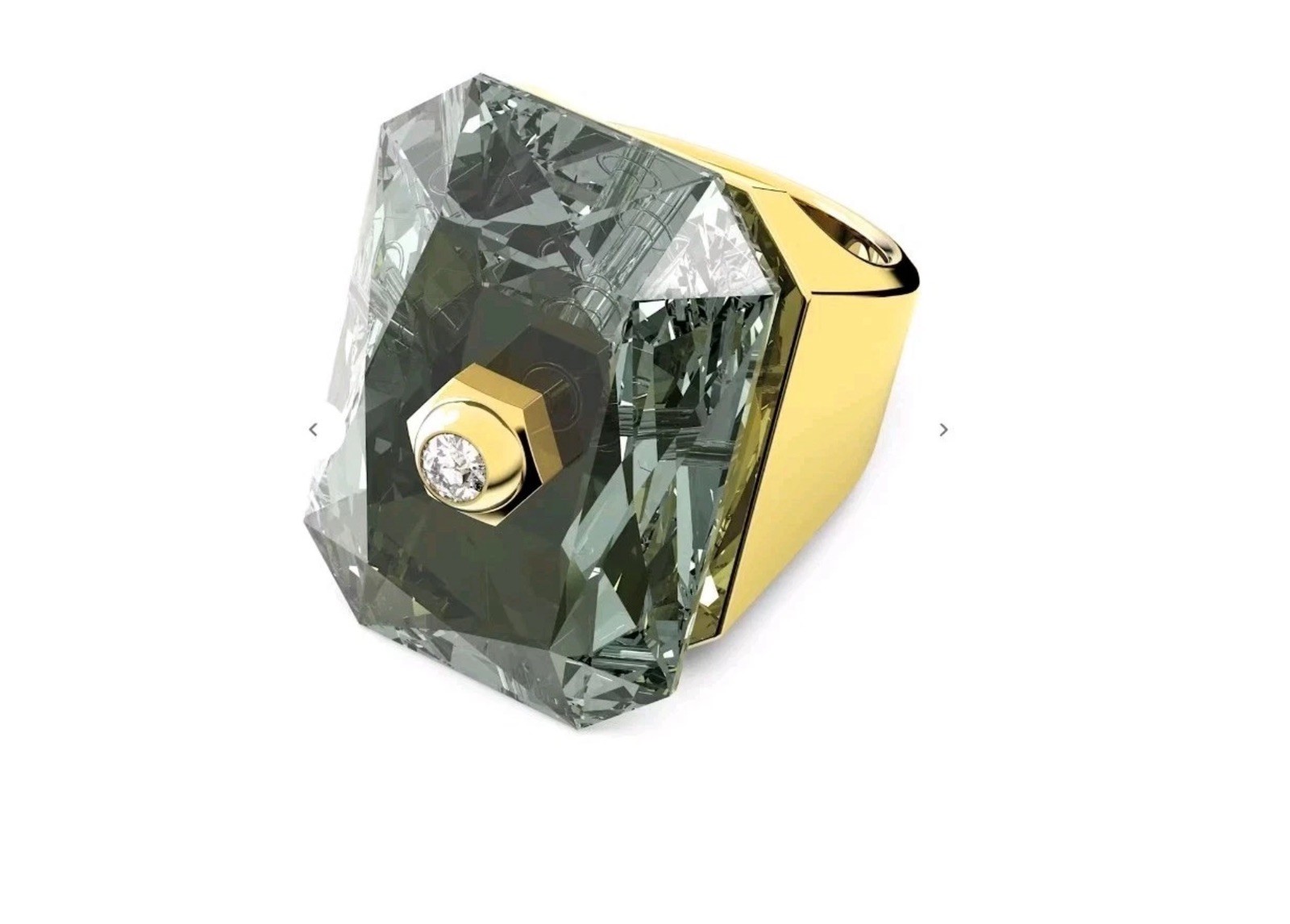 Swarovski Numina Grey Gold tone plated Cocktail Ring Size 52 Brand new❤️🎁