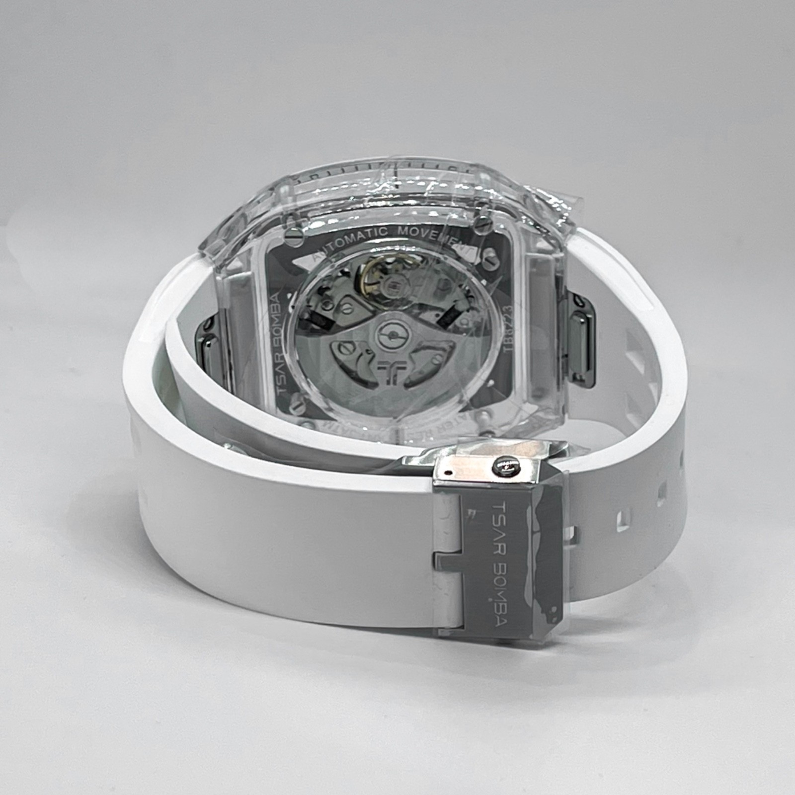 Tsar Bomba Light Matter Automatic White Men’s Watch – TB8223(1+1)-01