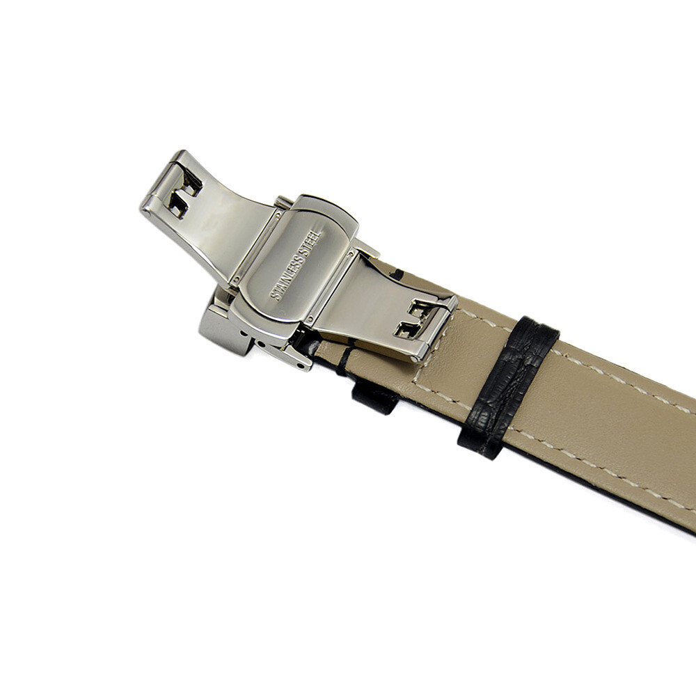 Men’s Genuine Leather Watch Strap Band Black Brown 14 16 17 18 19 20 21 22 24mm