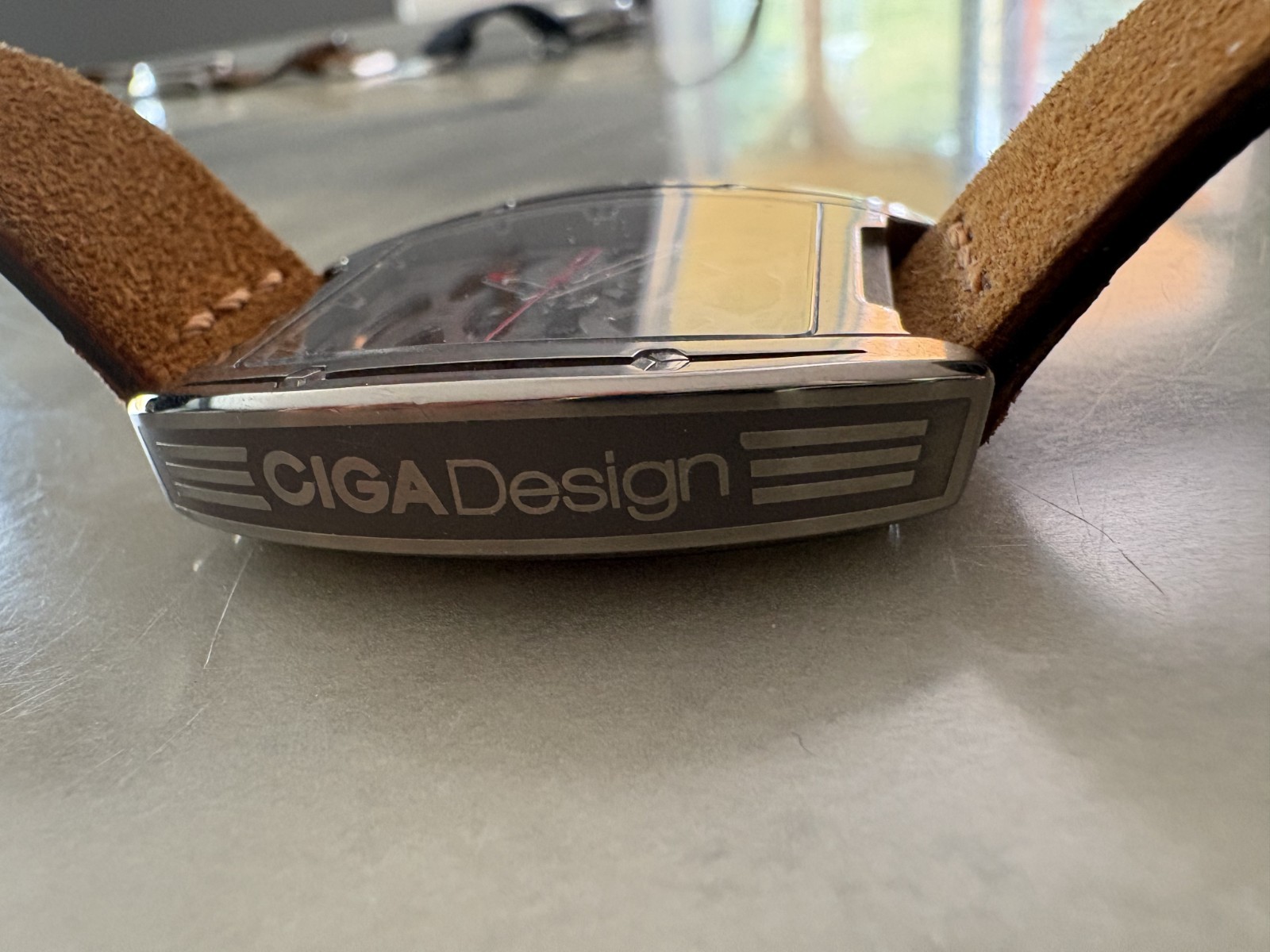 Ciga Design Edge Watch, never worn with extra leather strap