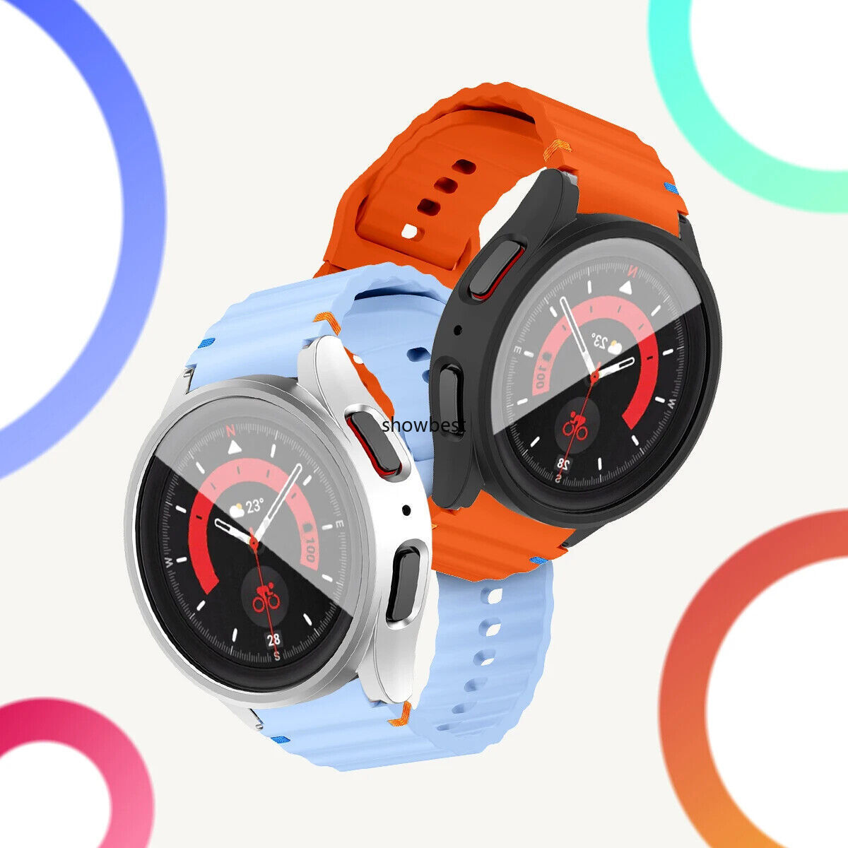 Silicone Watch Band Strap+Case For Samsung Galaxy Watch 7/6/5/4 40/44/45/46/47mm