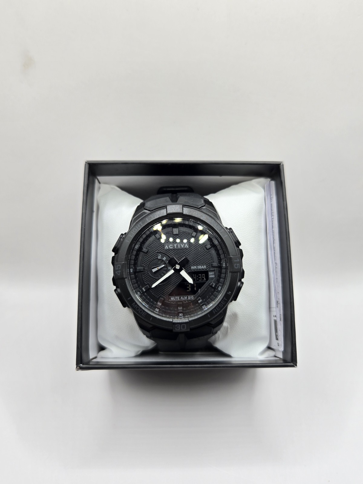 Activa Spry X Invicta Digital Essentials Men 53mm ABS Black SK160 NEW
