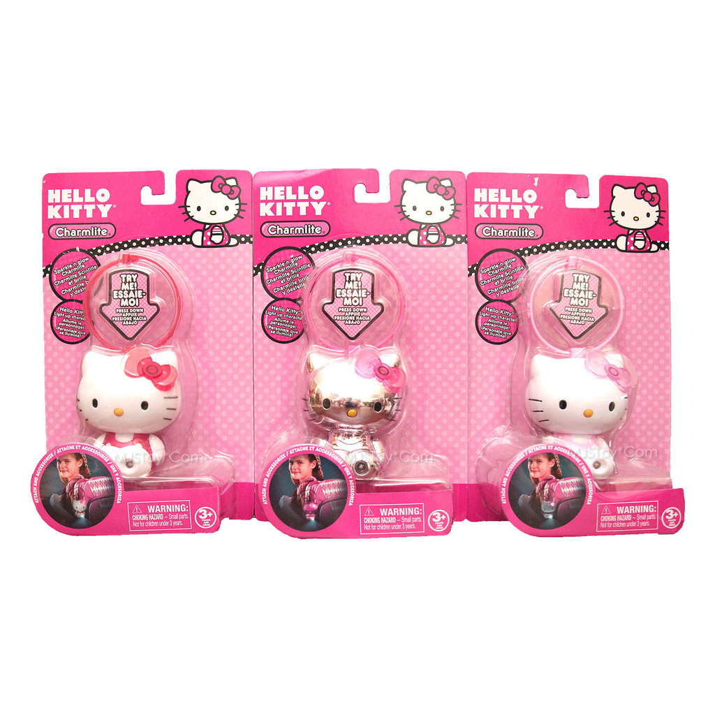 NEW Sanrio HELLO KITTY Charmlite Sparkle ‘n Glow Charm Lite Light up Character