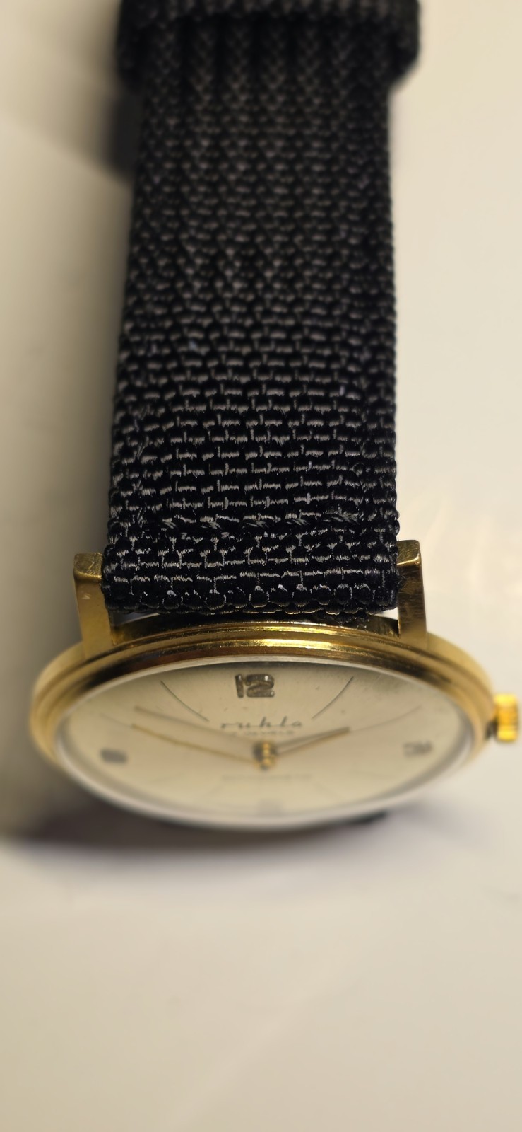 vintage watch Ruhla Gold Color Or Plated Working