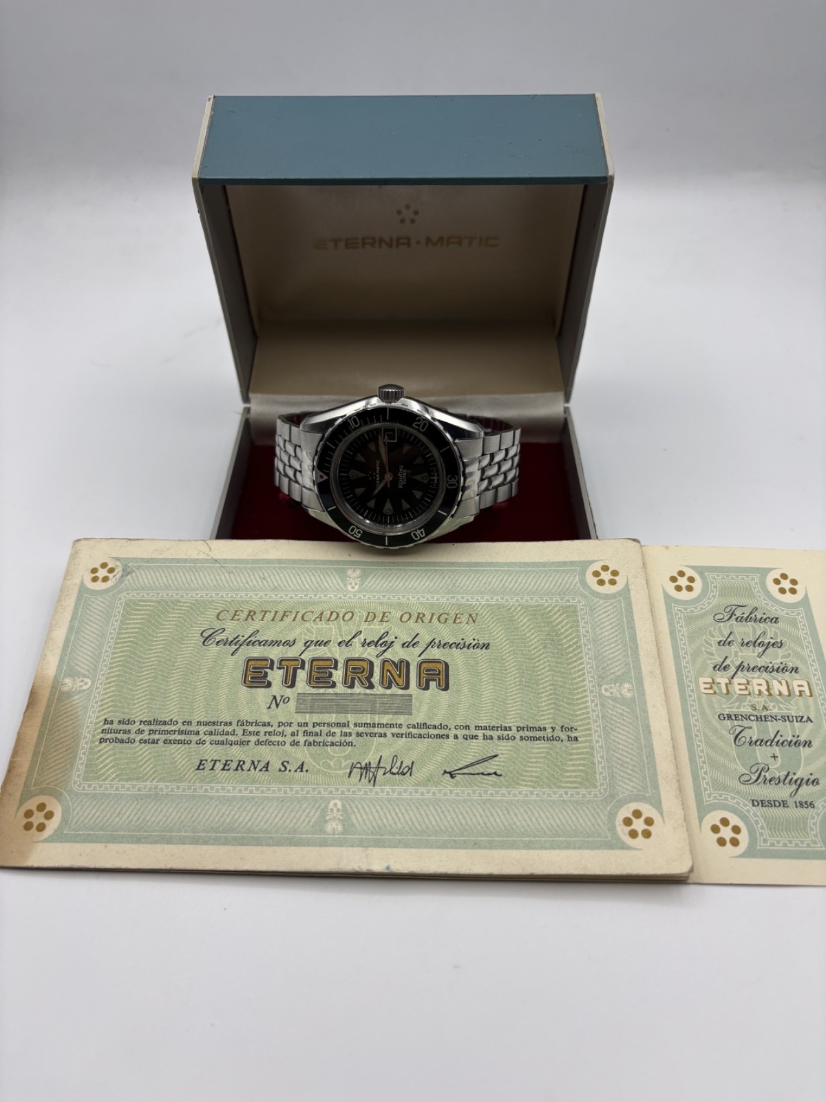 *ULTRA RARE FULL SET* Eterna-Matic KonTiki Super 130 FTP-3 Gay Freres bracelet