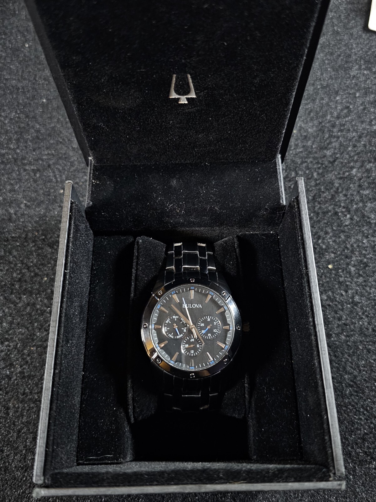 Bulova Multifunction Classic Men’s Watch 98C121- Black