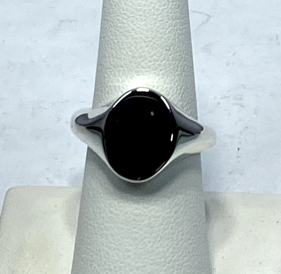 Kit Heath Sterling Silver Curve Signet Ring Size NWT Gift Box 8 7g