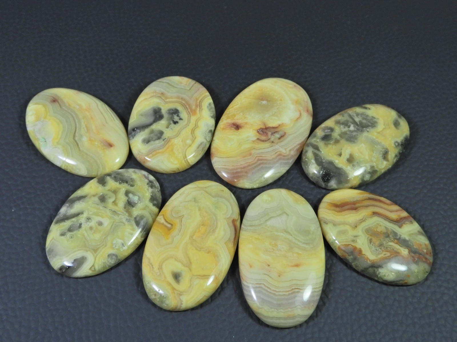 AA++ Natural Australian Crazy Lace Agate Oval Shape Cabochon Loose Gemstone Lot