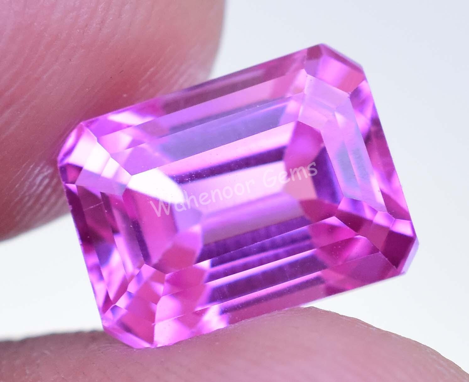 6.20 Ct Natural Pink Sapphire Emerald Flawless Certified Loose Gemstone
