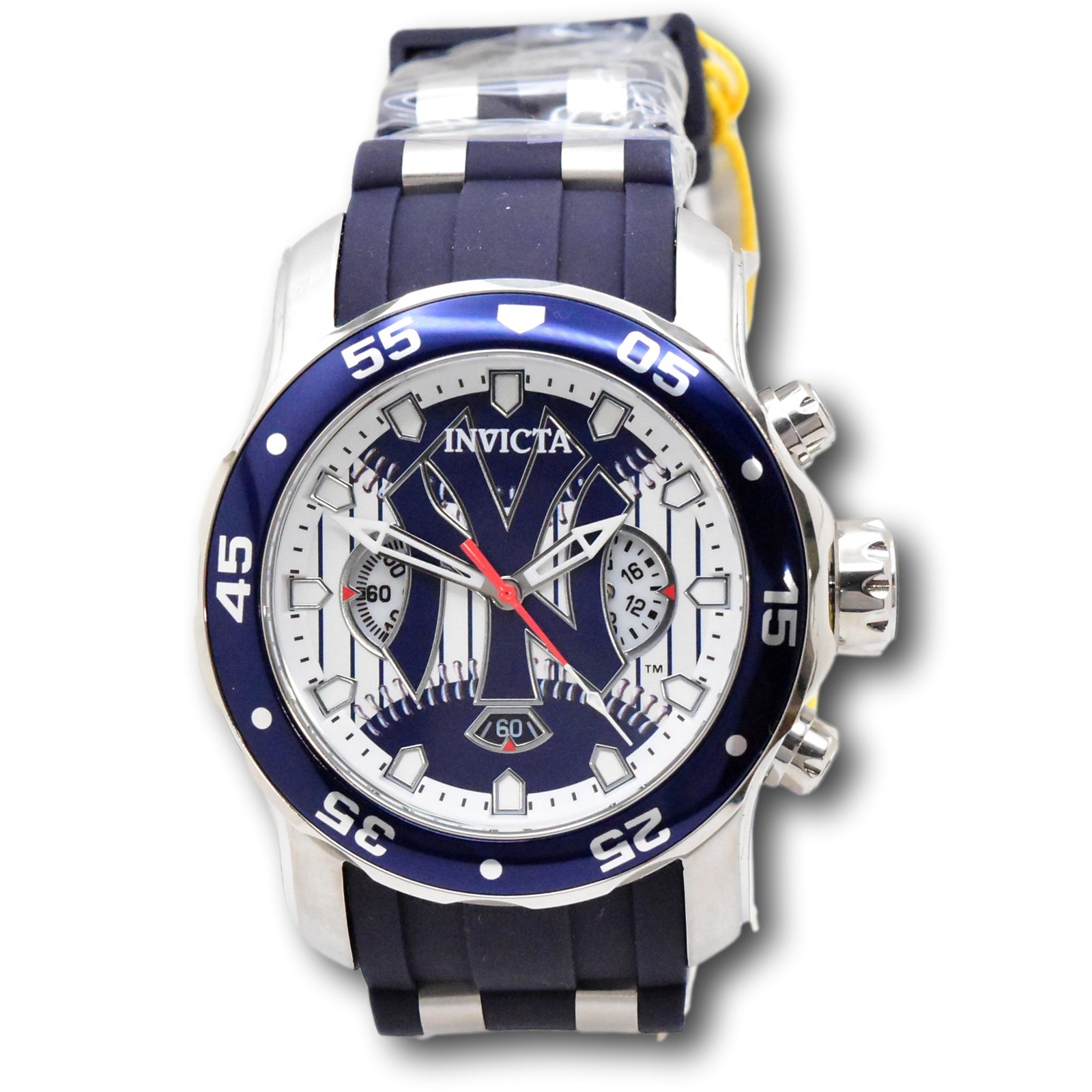 Invicta MLB New York Yankees Men’s 48mm Limited Blue Chrono Watch 42846