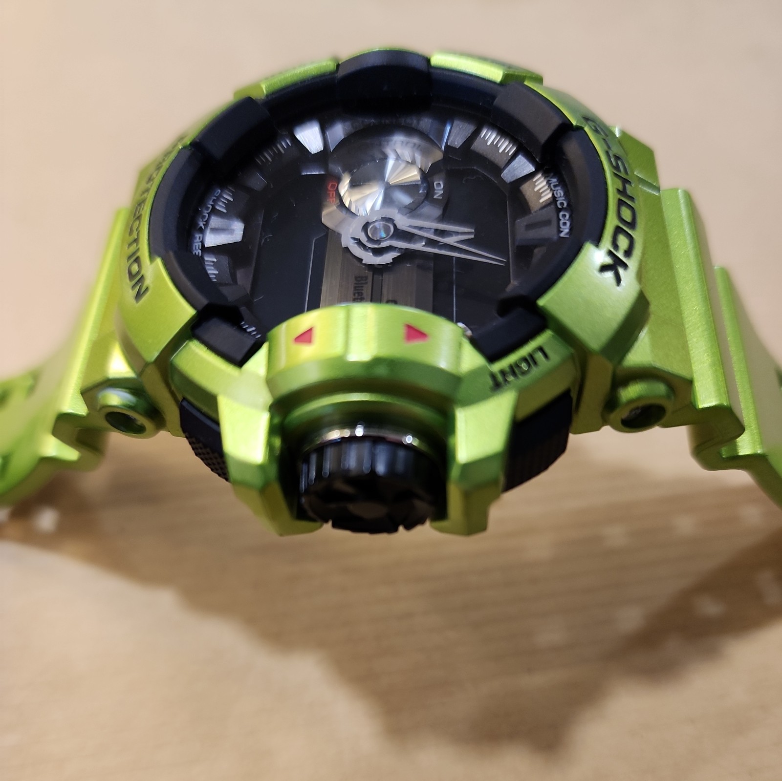 G-SHOCK G’MIX GBA-400 Metallic Green Bluetooth Men’s Wristwatch Water Resistance