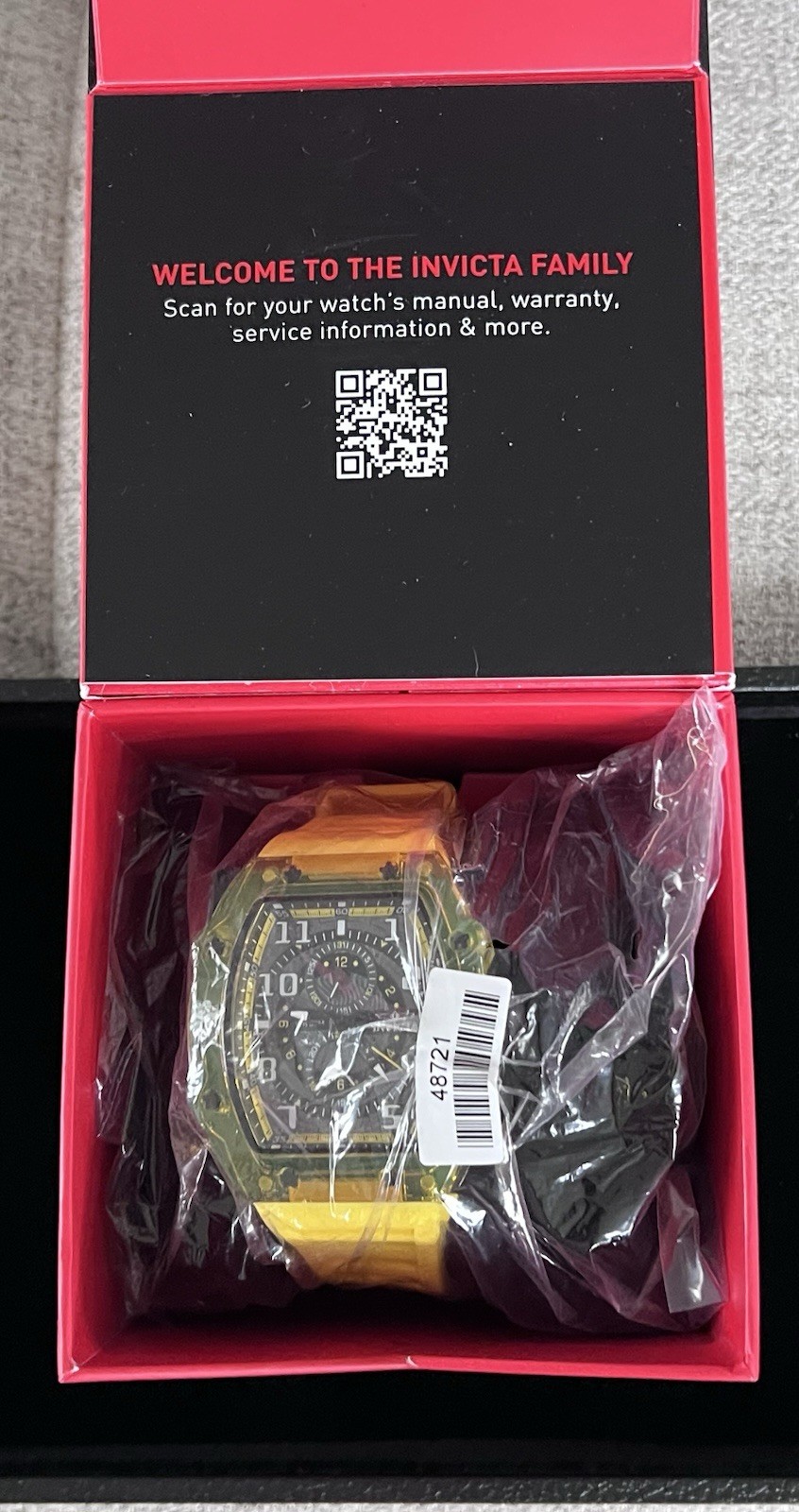 48721 – Invicta Racing Cyclone Yellow Men’s Watch 48.5mm