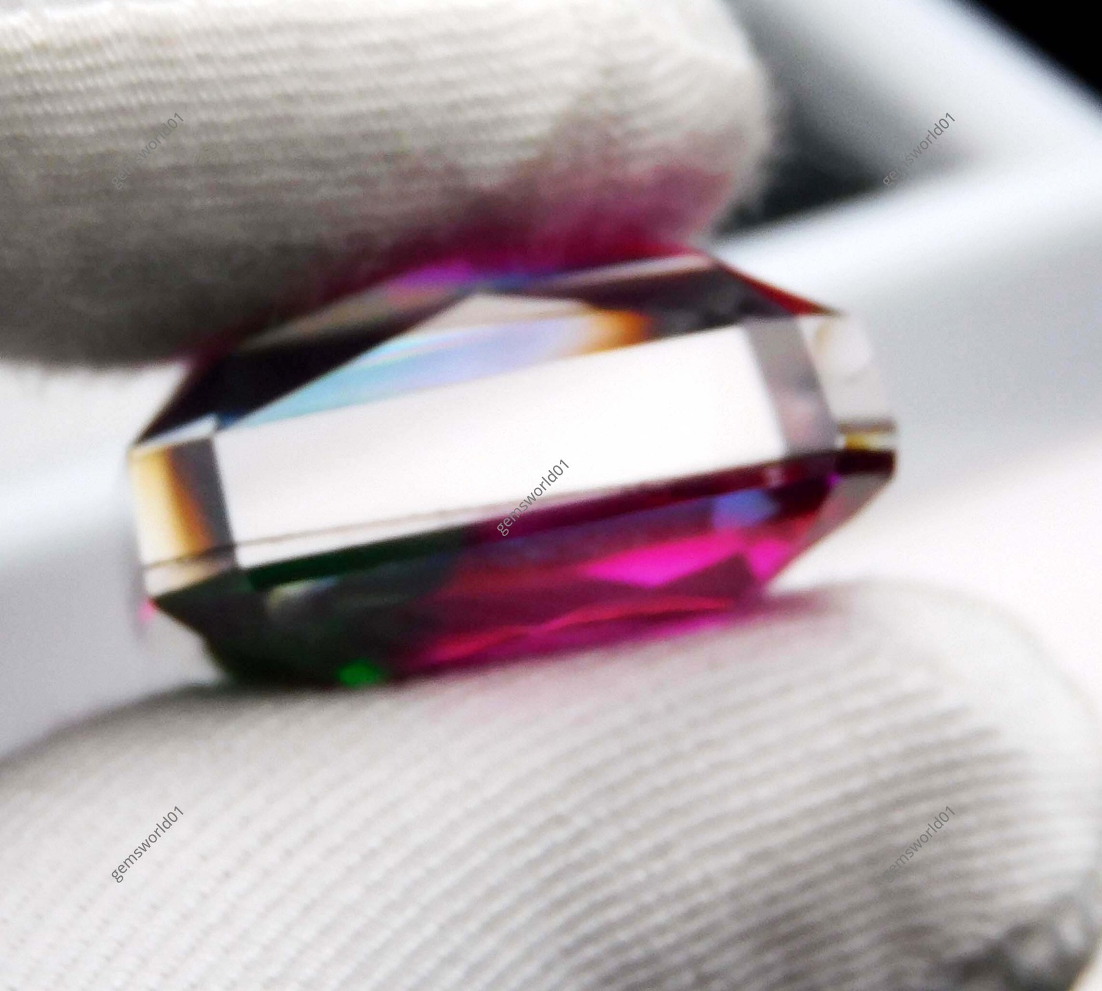 48 Ct Natural Pitambari Sapphire Excellent Emerald Cut Certified Loose Gemstone