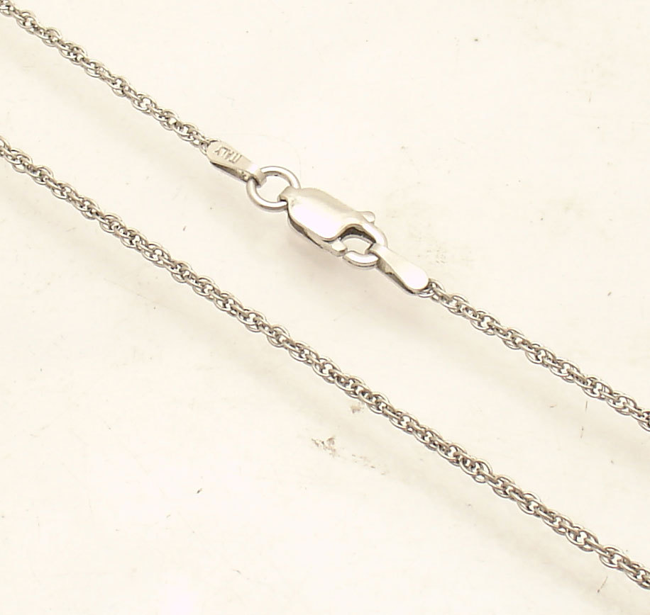 Tarnish-Free All Shiny Rope Chain Necklace Real 925 Sterling Silver 16″ 18″