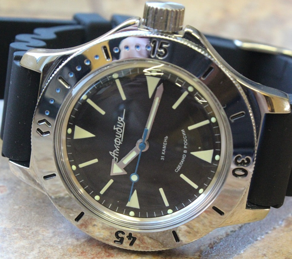 Vostok Amphibian Diver Mechanical Automatic Wrist Watch 120512