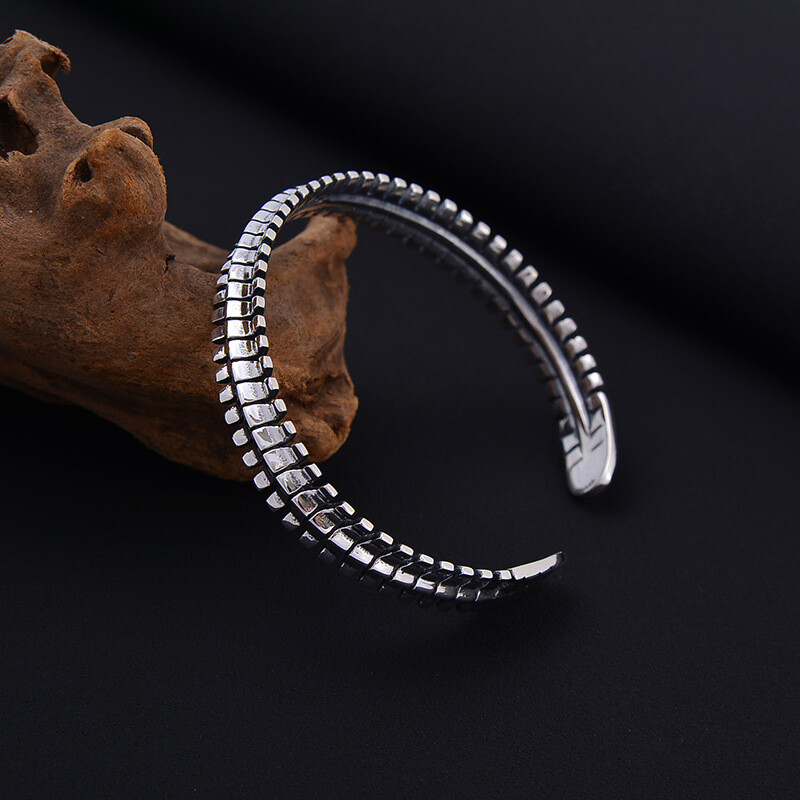 A26 Swirl Sterling Silver 925 Bangle