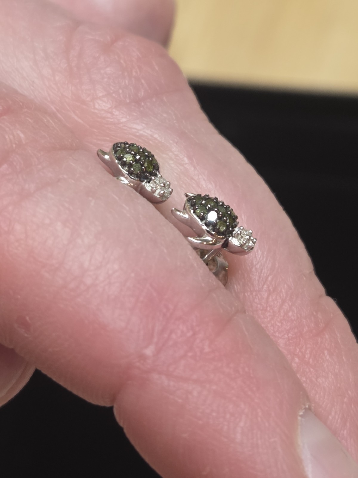 zales diamond turtle earrings