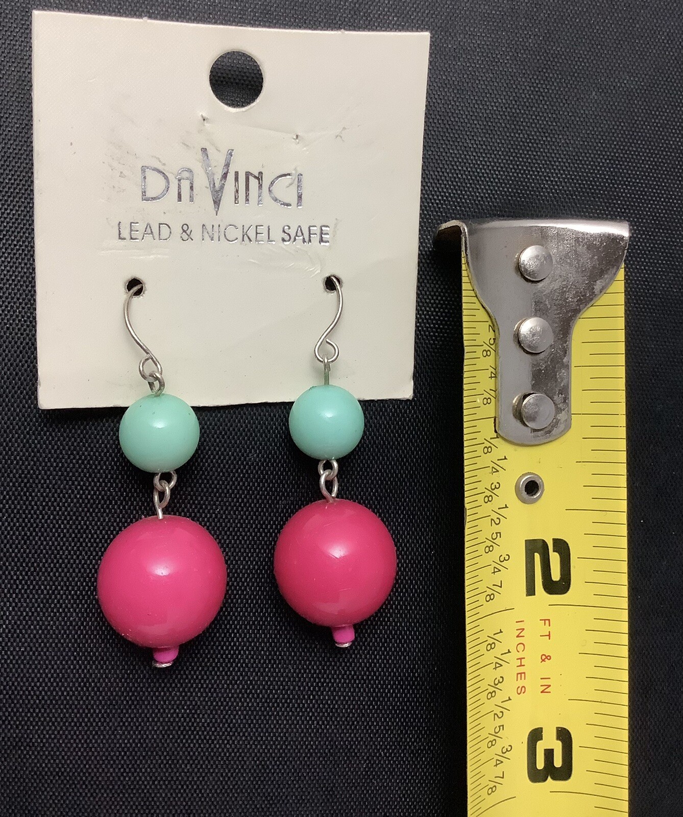 Da Vinci Lead And Nickel Free Fashion Pink And Blue Boho Earrings