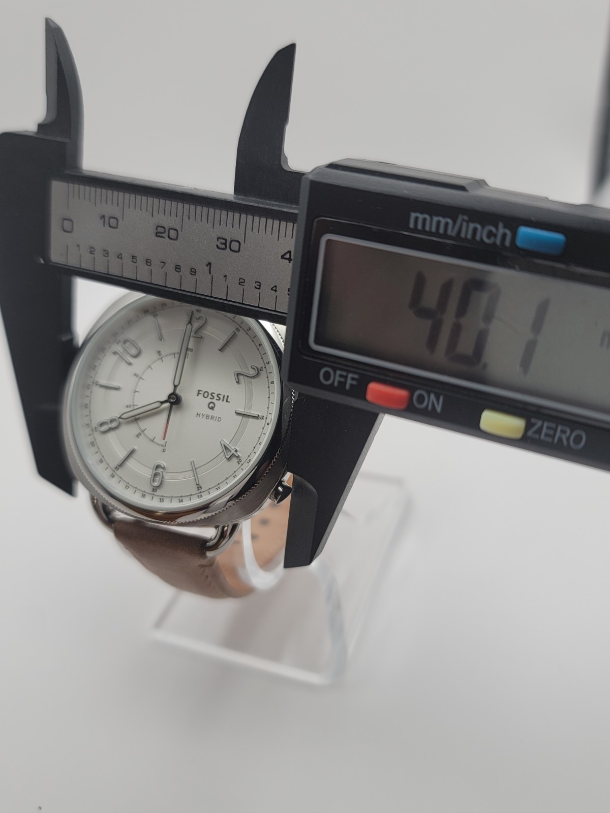 Fossil Q Accomplice Hybrid Smartwatch FTW1202 Silver Tone White Dial