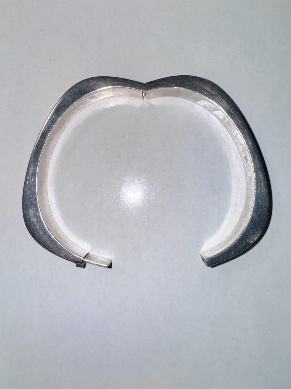 Cool Hollow Hinged 1/4-Inch-Wide Sterling Silver Bracelet, 25.8 Grams! SS-811