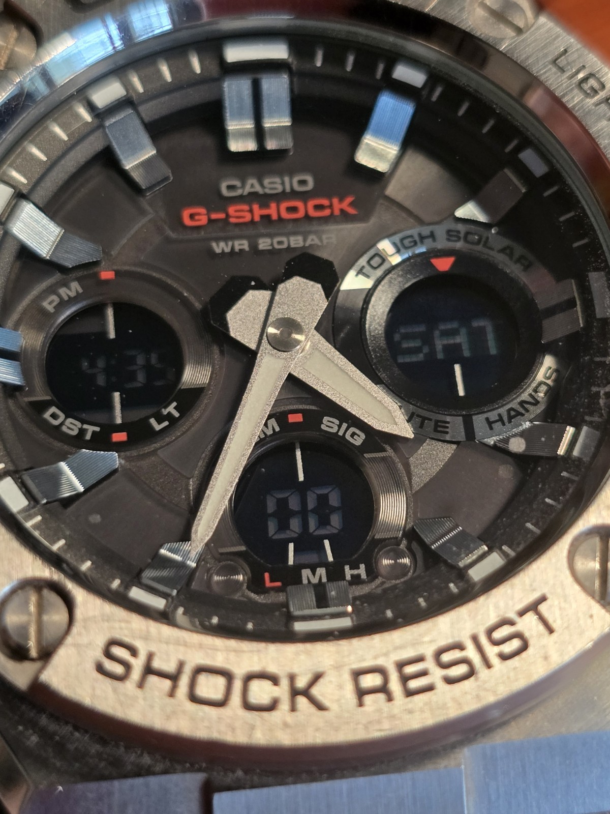 Casio G-Shock G-Steel GST-S110D-1A Tough Solar Stainless Steel Men’s Watch