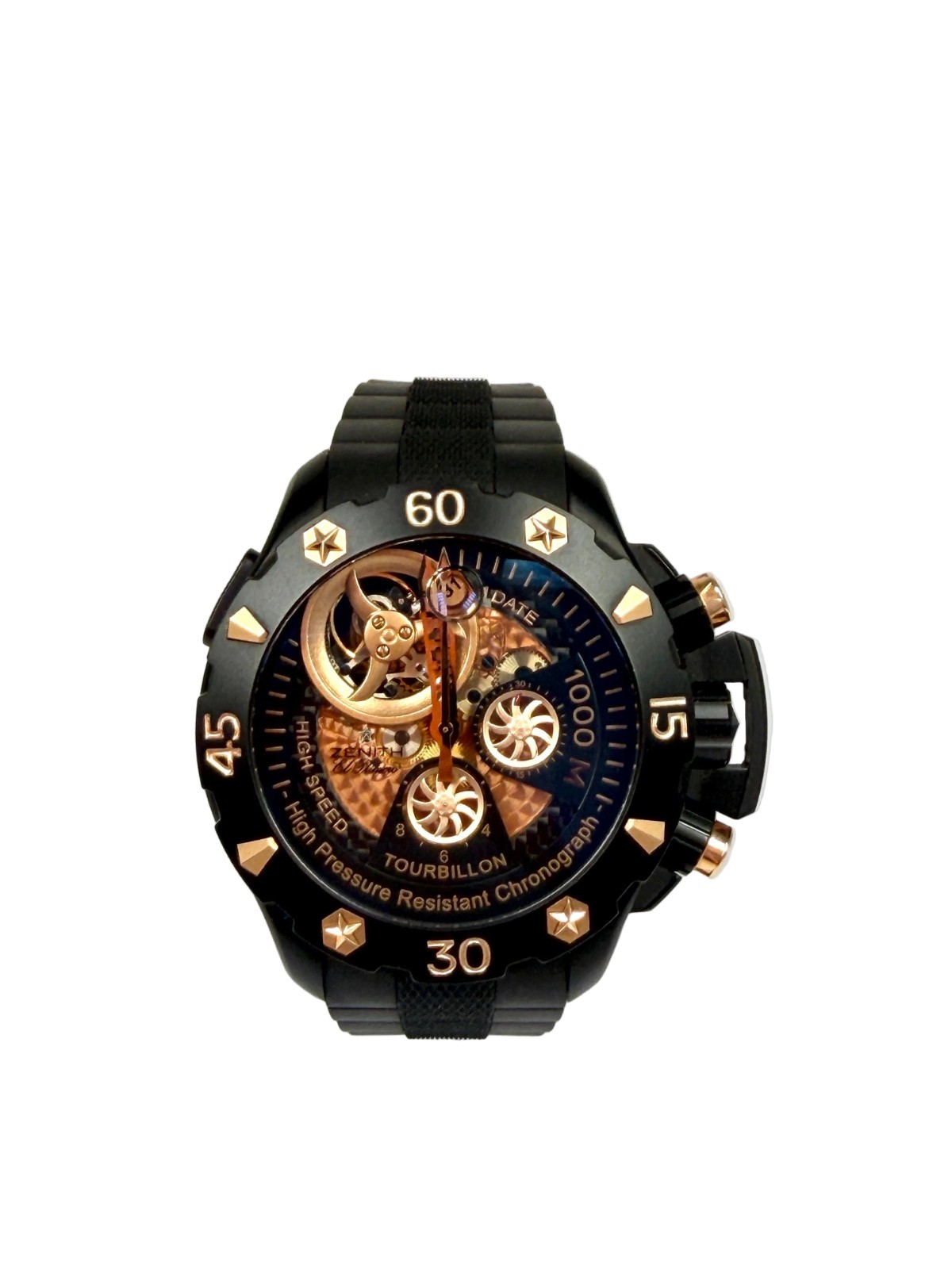 Zenith Defy Xtreme Tourbillon Titanium Men`s Watch, 96.0528.4035