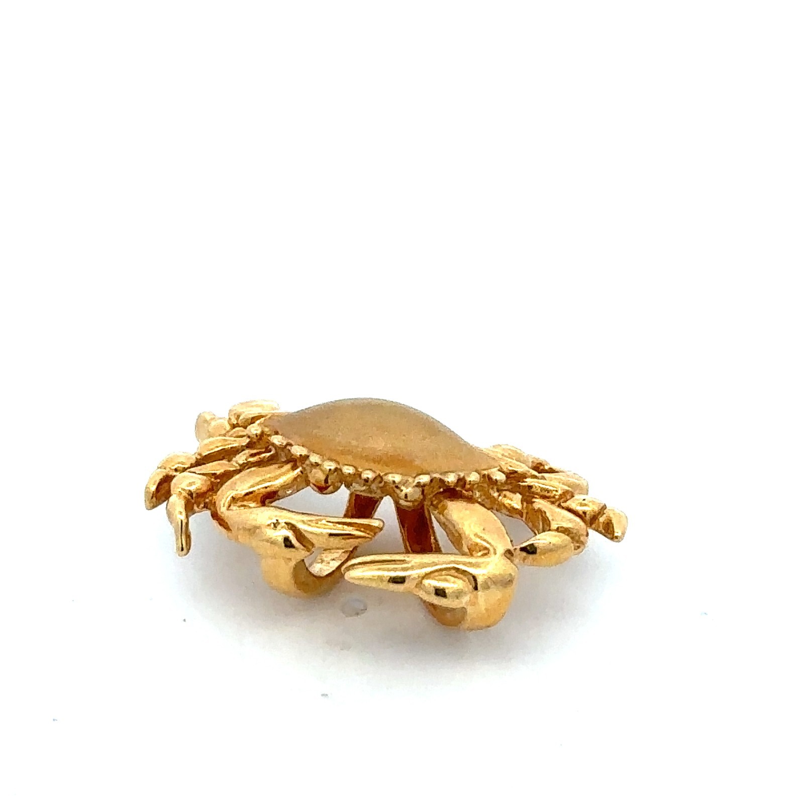 14KT. Yellow Gold Crab Pendant (Steven Douglas) 3/4 x 1 1/4 Inch