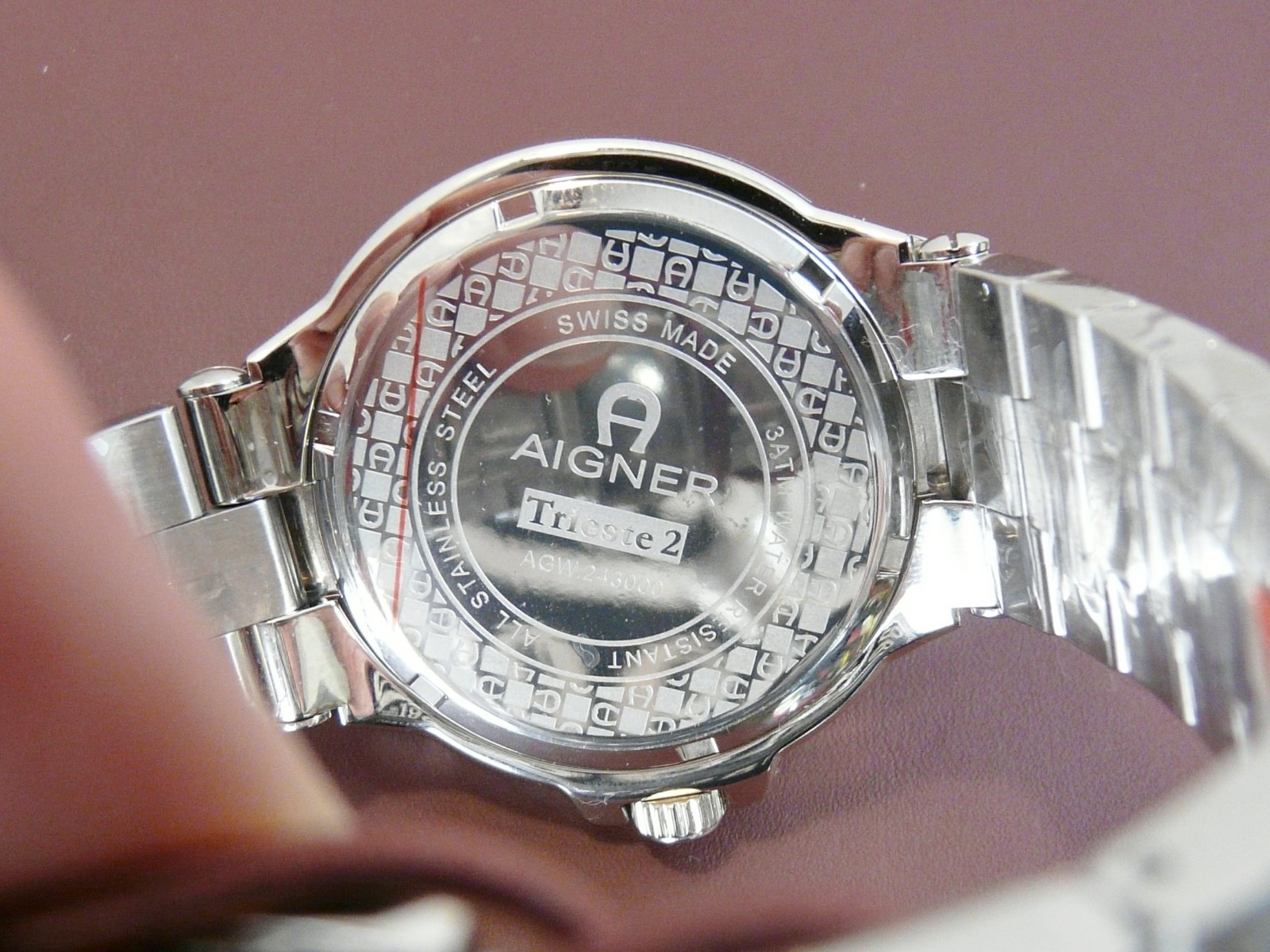 MODERN AIGNER TRIESTE 2 GREEN DIAL SWISS MADE GENTS QUARTZ WRISTWATCH VGC