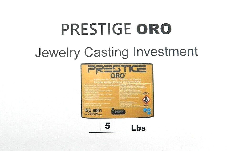 Jewelry Casting Powder Investment Jewelry Making Gold & Silver 5Lbs Prestige ORO