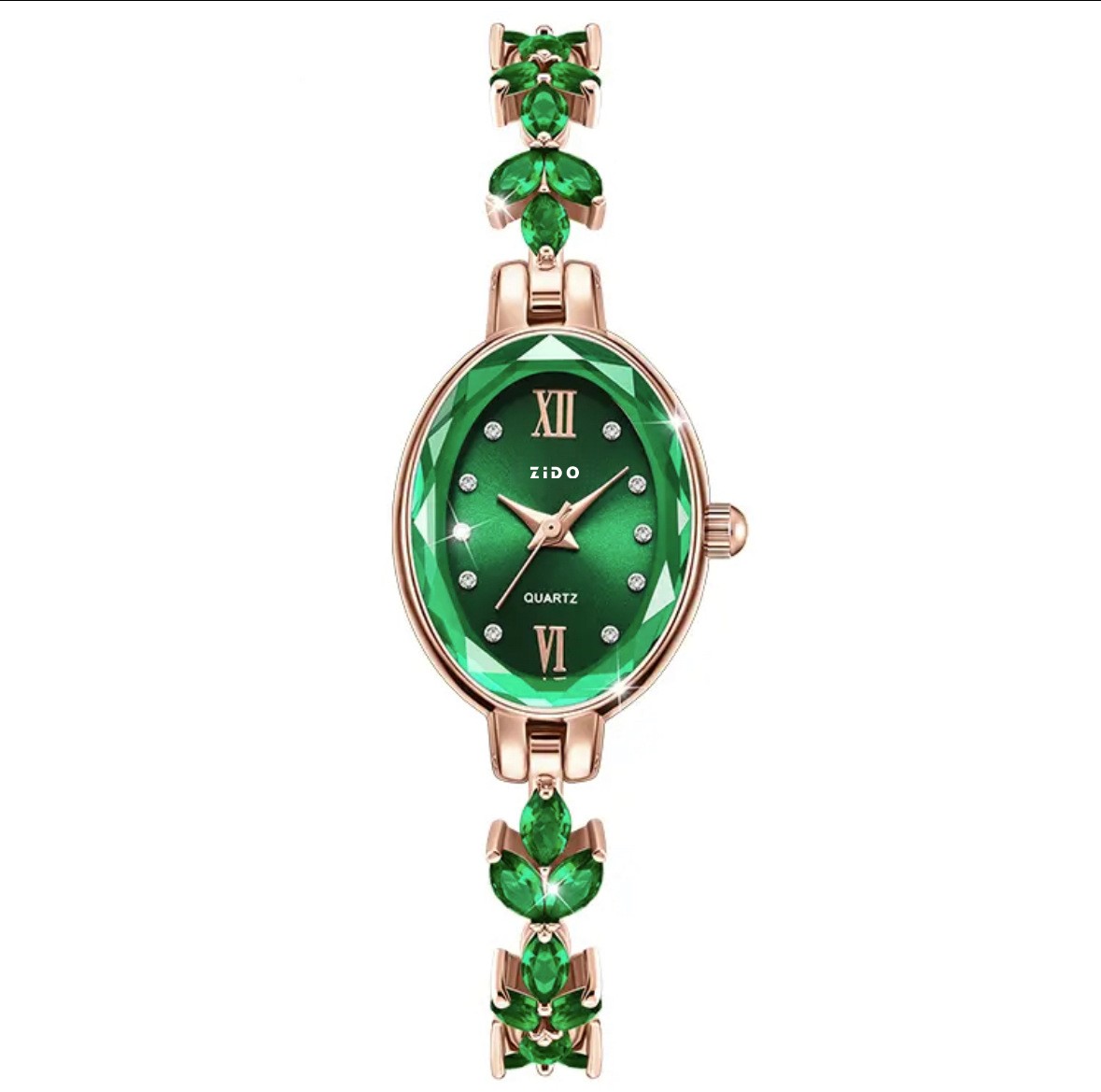Women’s Watches Light Luxury Diamond Inlaid Female Watch Waterproof Oval Ladies