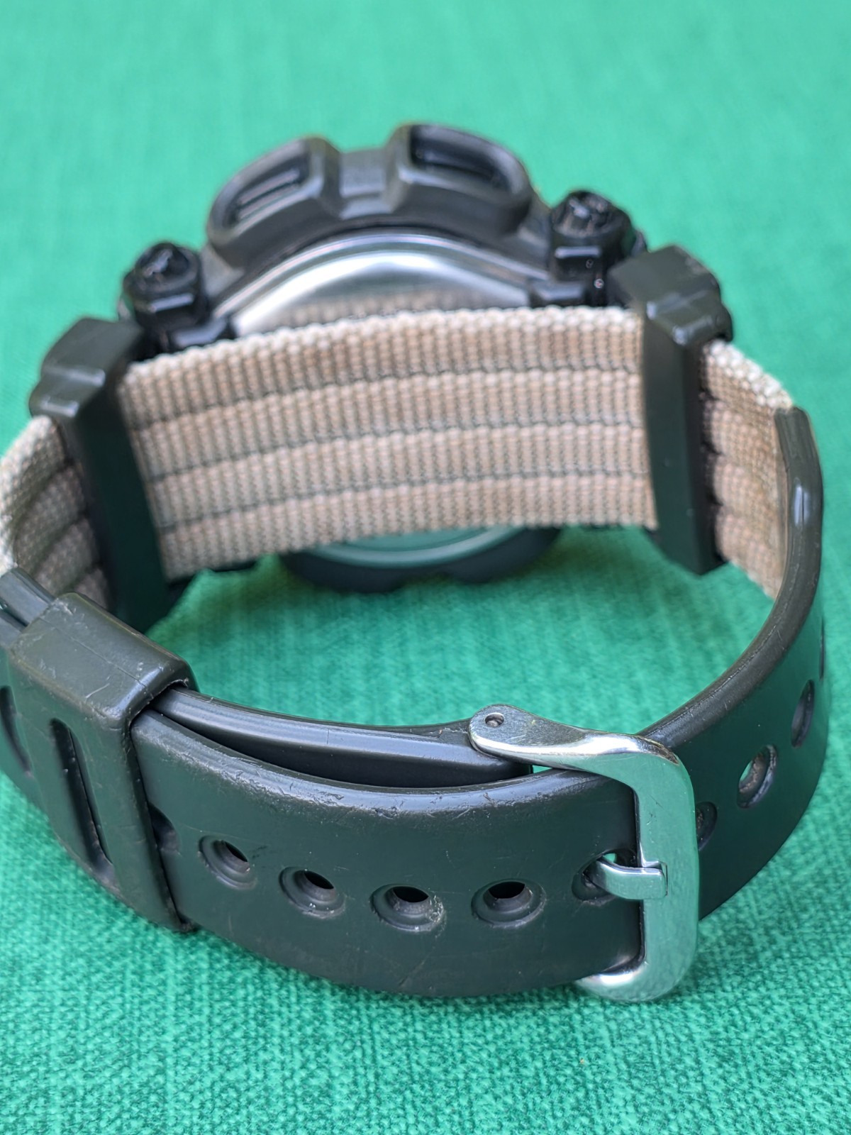 Casio G-Shock DW-9050 Watch Men 44mm Digital Gray Yellow Bezel 2163 New Battery